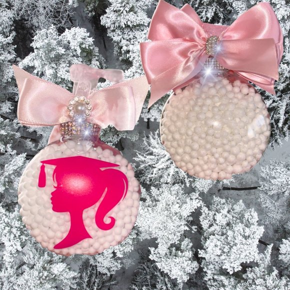 Christmas Ornament Set 4, Custom Ornaments, Barbie Inspired Gift, Personalized - Picture 16 of 16
